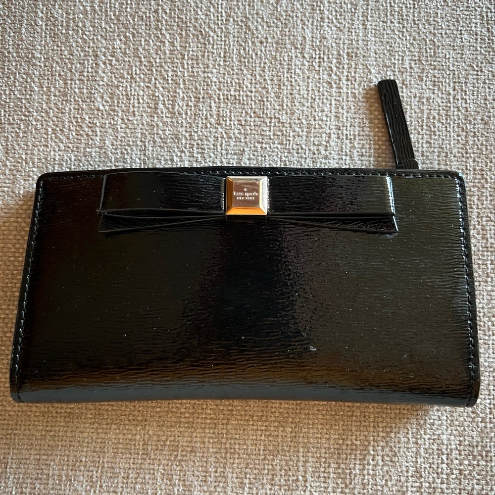Black Kate Spade Bow Wallet